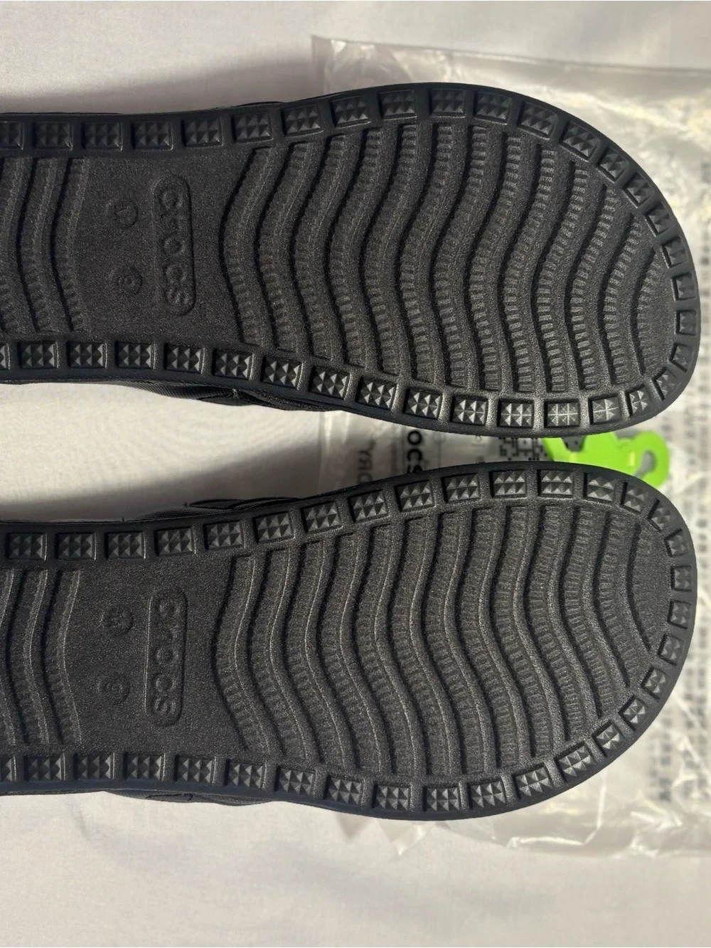 CROCS Yukon Sport Unisex Black Flip-Flop Summer Sandals M9 W11 New